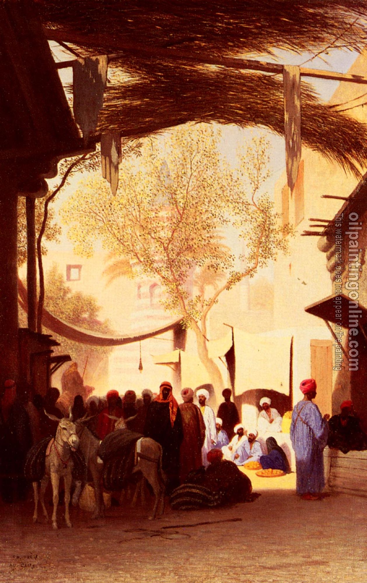 Frere, Charles Theodore - A Market Place, Cairo